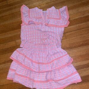 Pink and purple Gingham set!